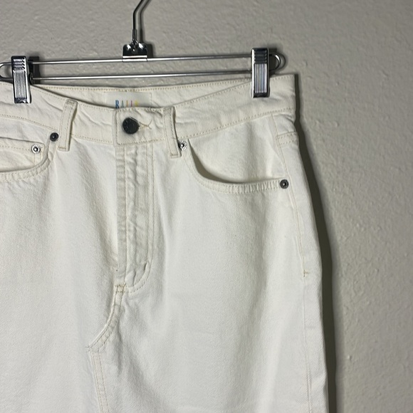 Rails highland denim midi White split back size 27 - Picture 9 of 12